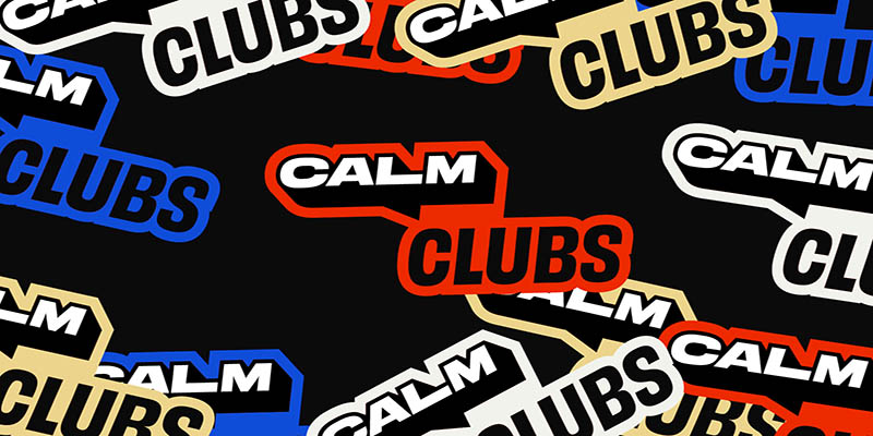 CALM Clubs stickers banner